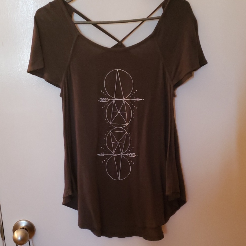 Graphic flowy shirt